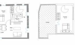 CANNES - 3P en duplex avec terrasse - à 600 m des plages